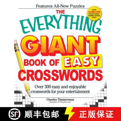 【3-4周达】The Everything Giant Book of Easy Crosswords: Over 300 easy and enjoyable crosswords for y... [9781598699937]