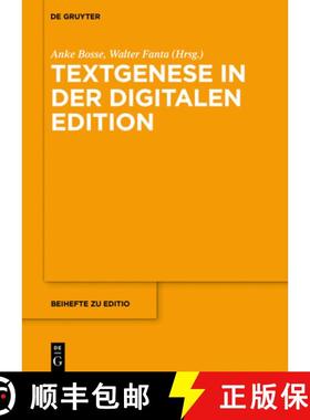 预订 Textgenese in der digitalen Edition [9783110574265]