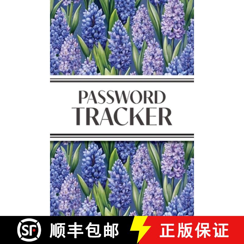 【3-4周达】Password Tracker (Hyacinths): 6x9 Alphabetical Password Logbook for Easy Organization [9781834120577]