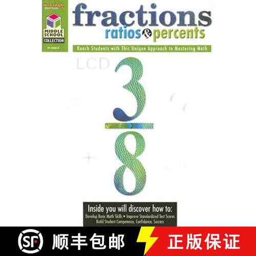 【3-4周达】Middle School Collection: Math: Reproducible Fractions, Ratios, & Percents [9781419004360]