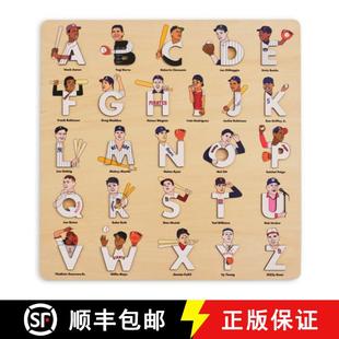【3-4周达】Baseball Legends Wooden Alphabet Puzzle [9781763753860]