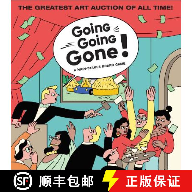【3-4周达】艺术品拍卖桌游 Going, Going, Gone!: A High-Stakes Board Game (Travel the World. Make priva... [9781786274083]
