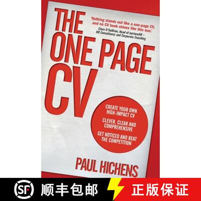 The One Page CV: Create your own high impact CV. Clever, clear, and comprehensive. Get noticed and be... [9781292001470]