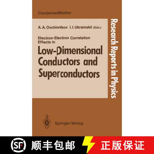 【3-4周达】Electron-Electron Correlation Effects in Low-Dimensional Conductors and Superconductors [9783540542483]