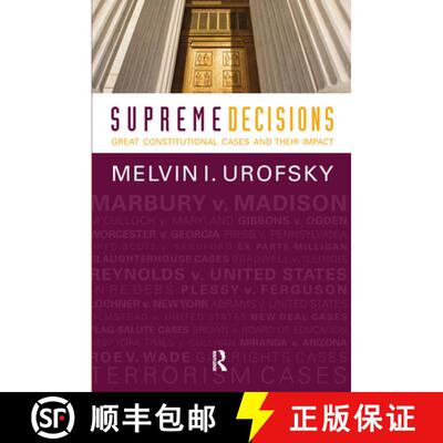 【3-4周达】精装 Supreme Decisions, Combined Volume: Great Constitutional Cases and Their Impact [9780367097677]