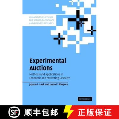【3-4周达】精装 Experimental Auctions: Methods and Applications in Economic and Marketing Research - ... [9780521855167]