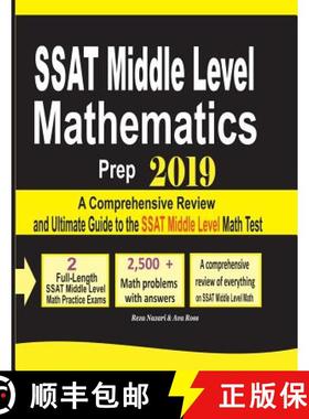 预订 SSAT Middle Level Mathematics Prep 2019: A Comprehensive Review and Ultimate Guide to the SSAT M... [9781970036039]