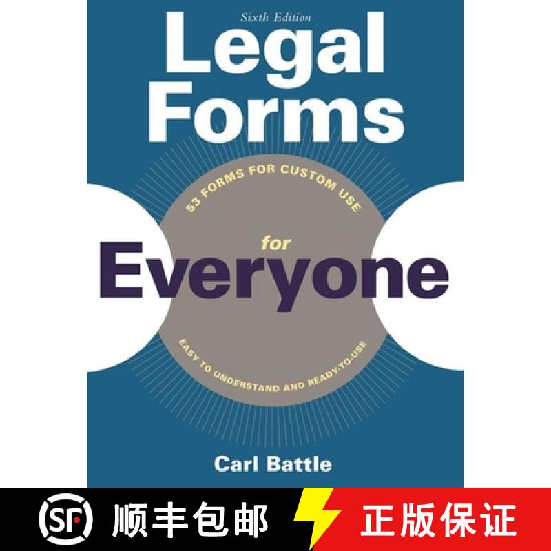 【3-4周达】Legal Forms for Everyone: Leases, Home Sales, Avoiding Probate, Living Wills, Trusts, Divo... [9781621535683]