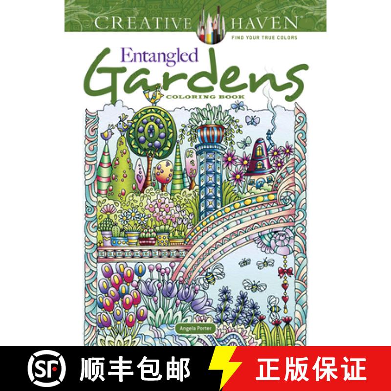 预订 Creative Haven Entangled Gardens Coloring Book [9780486845463]