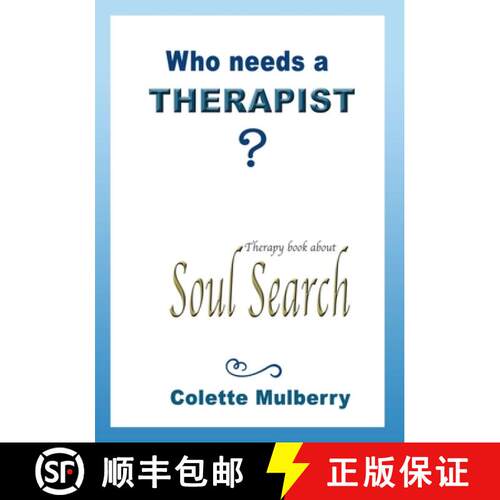 【3-4周达】Therapy book about Soul Search.  Who needs a Therapist?: Soul therapy book for self-explor... [9782751716560]