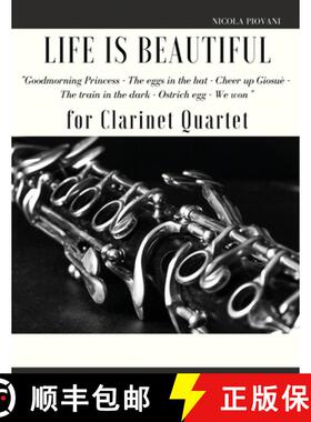 【3-4周达】Life is beautiful for Clarinet Quartet: Goodmorning Princess - The eggs in the hat -  Chee... [9791221028997]