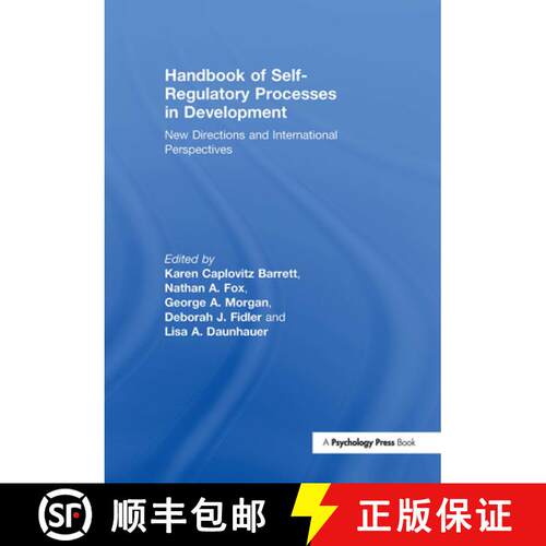 【3-4周达】精装 Handbook of Self-Regulatory Processes in Development: New Directions and Internationa... [9781848729193]