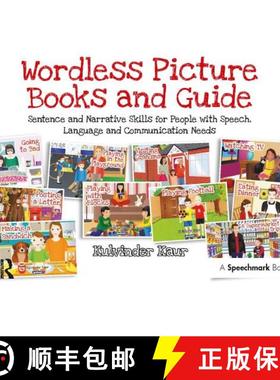 【3-4周达】Wordless Picture Books and Guide: Sentence and Narrative Skills for People with Speech, La... [9781909301603]