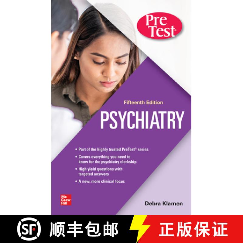 【3-4周达】Psychiatry Pretest Self-Assessment and Review, 15th Edition [9781260467413]