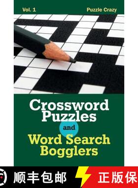 【3-4周达】Crossword Puzzles And Word Search Bogglers Vol. 1 [9781683056782]