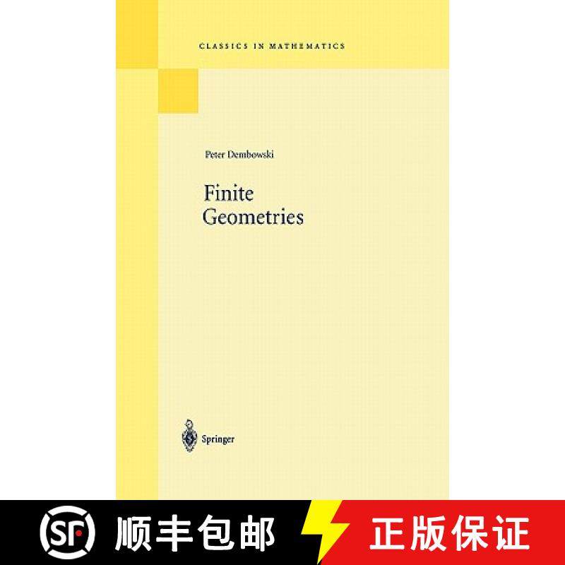 【3-4周达】Finite Geometries : Reprint of the 1968 Edition [9783540617860]