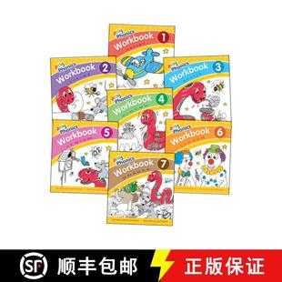 欢乐自然拼读练习册 Workbooks 现货 9781844146581 Jolly Letters 新版 Phonics Precursive