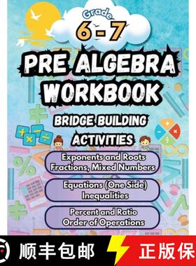 【3-4周达】Summer Math Pre Algebra Workbook Grade 6-7 Bridge Building Activities: 6th to 7th Grade Su... [9798330247882]