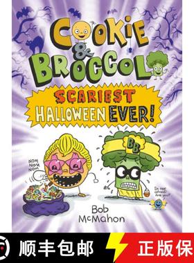 【3-4周达】Cookie & Broccoli: Scariest Halloween Ever!: A Graphic Novel [9780593530023]