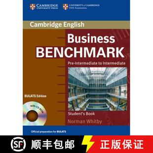 BULATS Benchmark Intermediate 预订 ROM Edition Pre with Book 9780521672849 Student Business