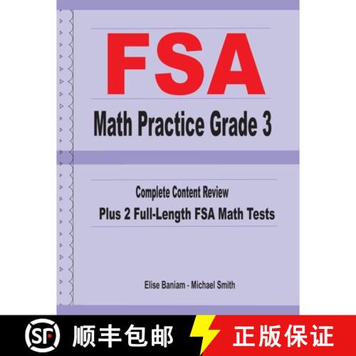 【3-4周达】FSA Math Practice Grade 3: Complete Content Review Plus 2 Full-length FSA Math Tests [9781636200064]
