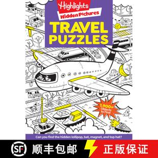 Activity Over Travel Kids Trave... 预订 Highlights Book Puzzles Hidden 100 with 9781684372676 Picture