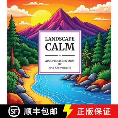 【3-4周达】Landscape Calm: A uniquely shaped coloring book of captivating, mountain and serene landsc... [9798998685613]