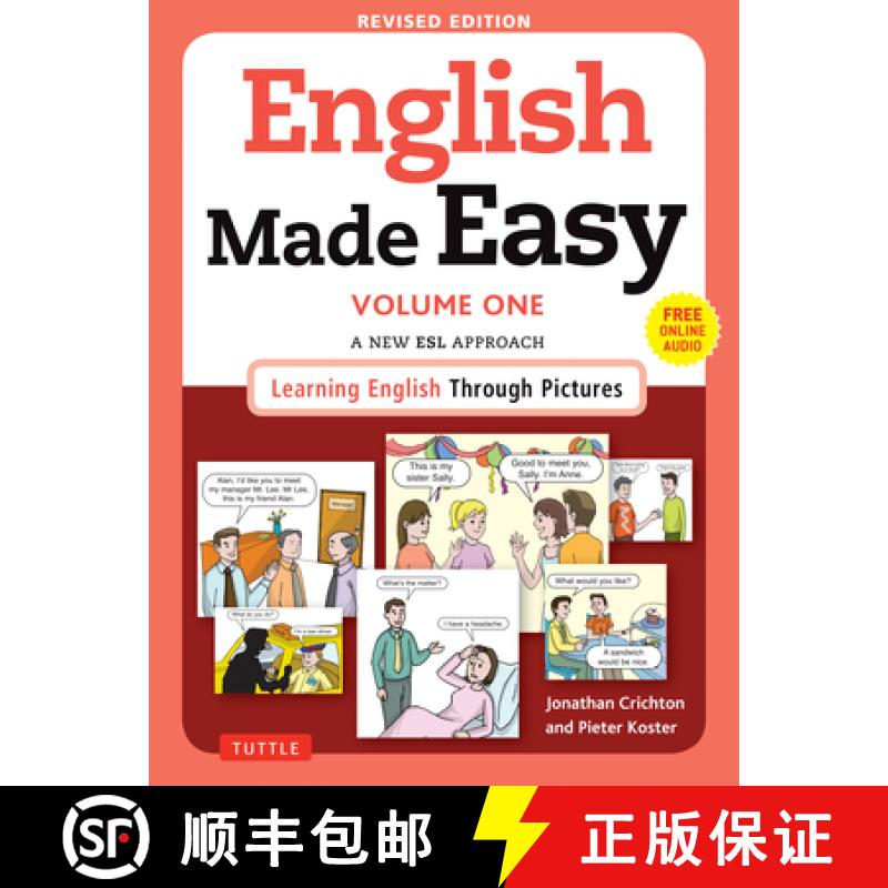 【3-4周达】English Made Easy Volume One: A New ESL Approach: Learning English Through Pictures (Free ... [9780804845243]