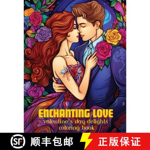 【3-4周达】Enchanting Love: Valentine's Day Delights Coloring Book [9798869157515]