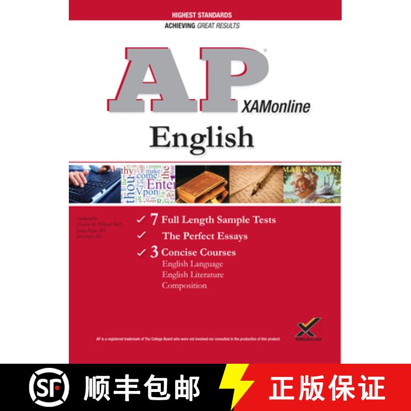 【3-4周达】AP English: Language, Literature, and Composition Exam, 2018 Edition (College Test Prepara... [9781607876328]
