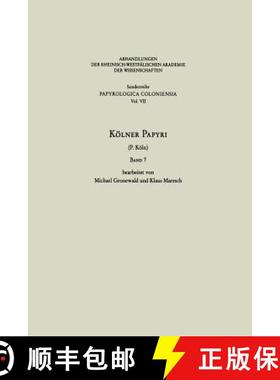 【3-4周达】Kölner Papyri : P. Köln [9783531099316]