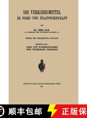 【3-4周达】Land- Und Wasserstrassen Post, Telegraph, Telephon [9783662393178]