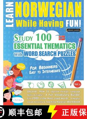 预订 Learn Norwegian While Having Fun! - For Beginners: Easy to Intermediate - Study 100 Essential Th... [9798896708186]