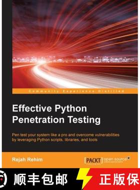 预订 Effective Python Penetration Testing [9781785280696]