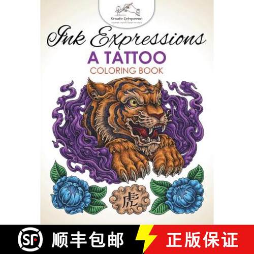 【3-4周达】Ink Expressions: A Tattoo Coloring Book [9781683773160]