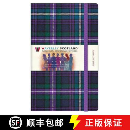 【3-4周达】精装 Waverley Scotland Tartan Notebook: Auld Lang Syne Tartan Large Notebook 21cm x 13cm [9781849345583]