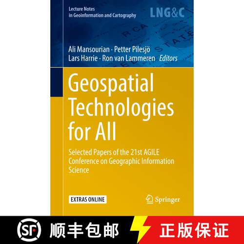 【3-4周达】精装 Geospatial Technologies for All : Selected Papers of the 21st AGILE Conference on Geo... [9783319782072]