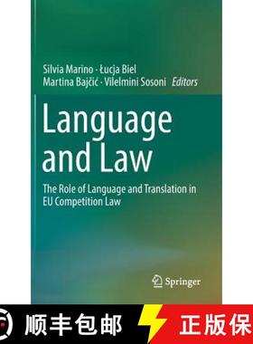【3-4周达】Language and Law : The Role of Language and Translation in EU Competition Law [9783319909042]
