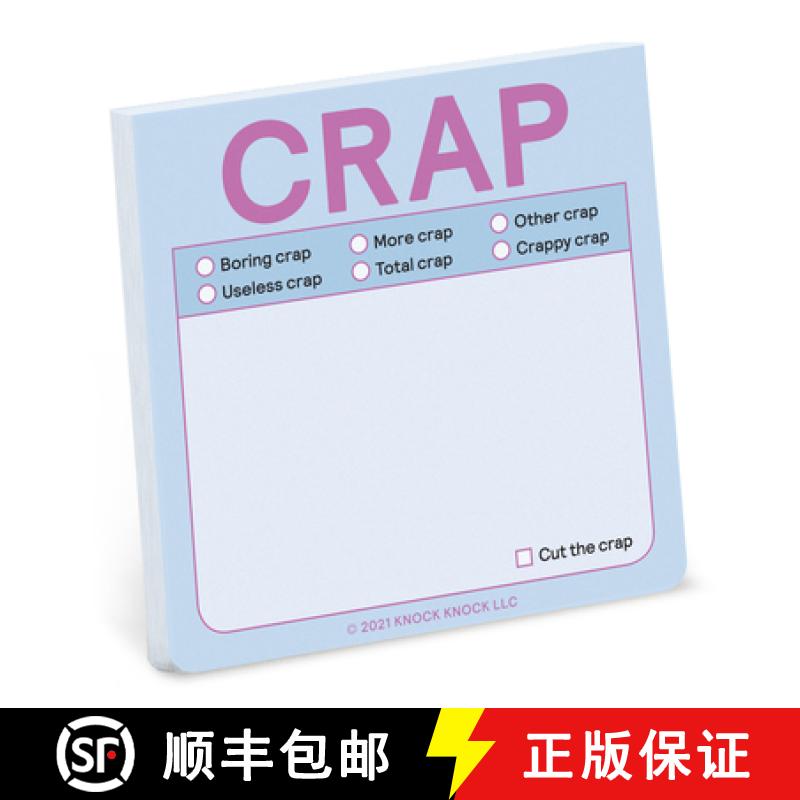 【3-4周达】Knock Knock Crap Sticky Note (Pastel Version) [9781683493334]