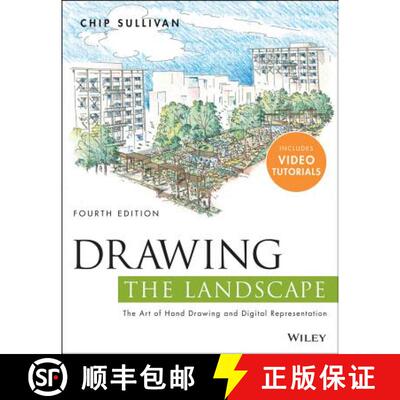 【3-4周达】Drawing The Landscape: The Art Of Hand Drawing And Digital Representation, Fourth Edition ... [9781118454817]