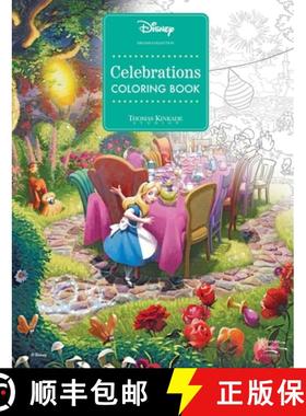 预订 Disney Dreams Collection Thomas Kinkade Studios Celebrations Coloring Book [9781524893682]