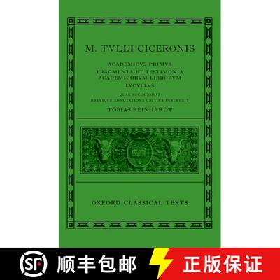 【3-4周达】精装 Cicero: Academica (^IAcademicus Primus, Fragmenta et Testimonia Academicorum Librorum... [9780199249572]