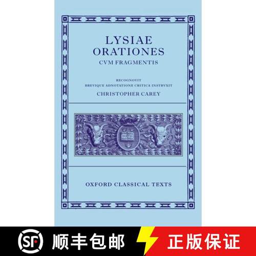 【3-4周达】Lysiae Orationes Cum Fragmentis [9780198140726]