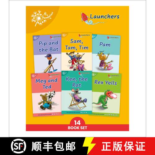 【3-4周达】Phonic Books Dandelion Launchers Stages 1-7 Sam, Tam, Tim (Alphabet Code): Decodable Books... [9781783692835]