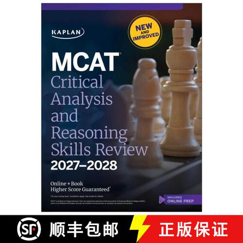 预订 MCAT Critical Analysis and Reasoning Skills Review 2027-2028: Online + Book [9798349701177]