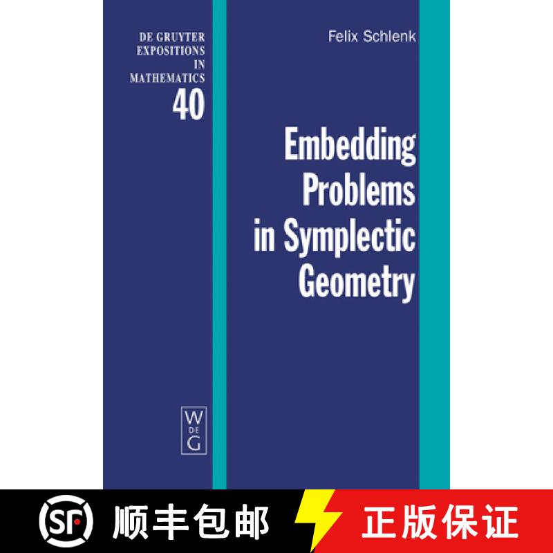 【4周达】Embedding Problems in Symplectic Geometry [9783110178760]