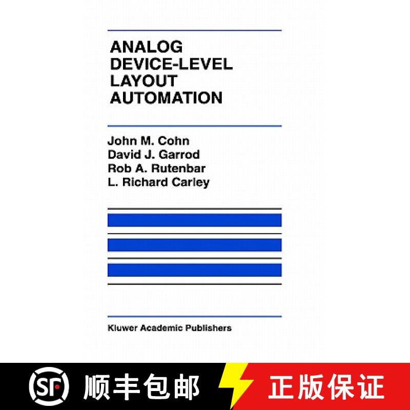 【3-4周达】Analog Device-Level Layout Automation [9780792394310]