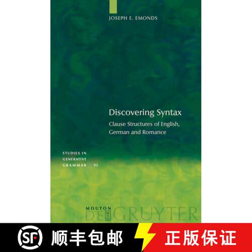【3-4周达】精装 Discovering Syntax – Clause Structures of English, German and Romance [9783110186826]