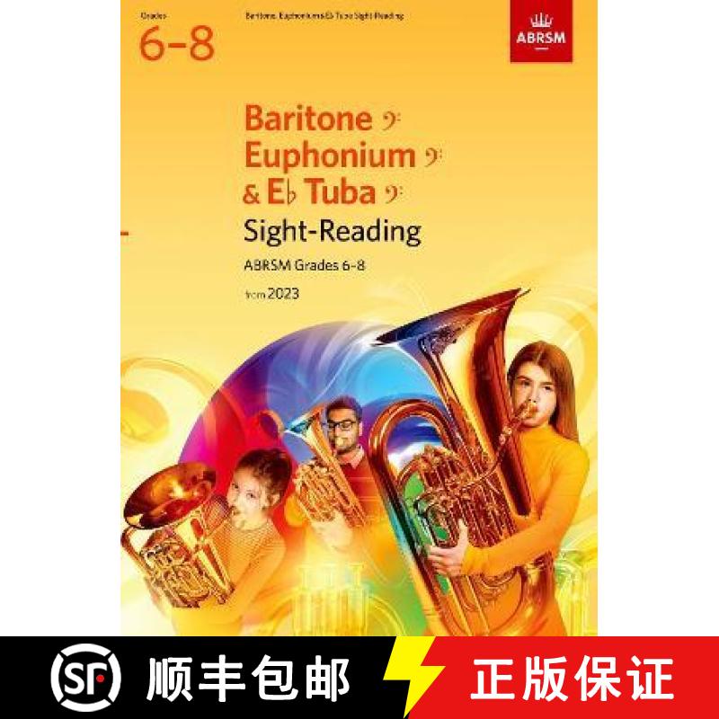 【2-3周达】Sight-Reading for Baritone (bass clef), Euphonium (bass clef), E flat Tuba (bass clef), AB... [9781786015044]