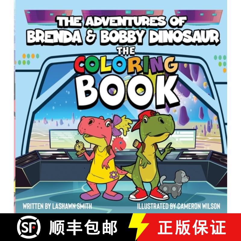 【3-4周达】The Adventures of Brenda & Bobby Dinosaur The Coloring Book [9781088107706]